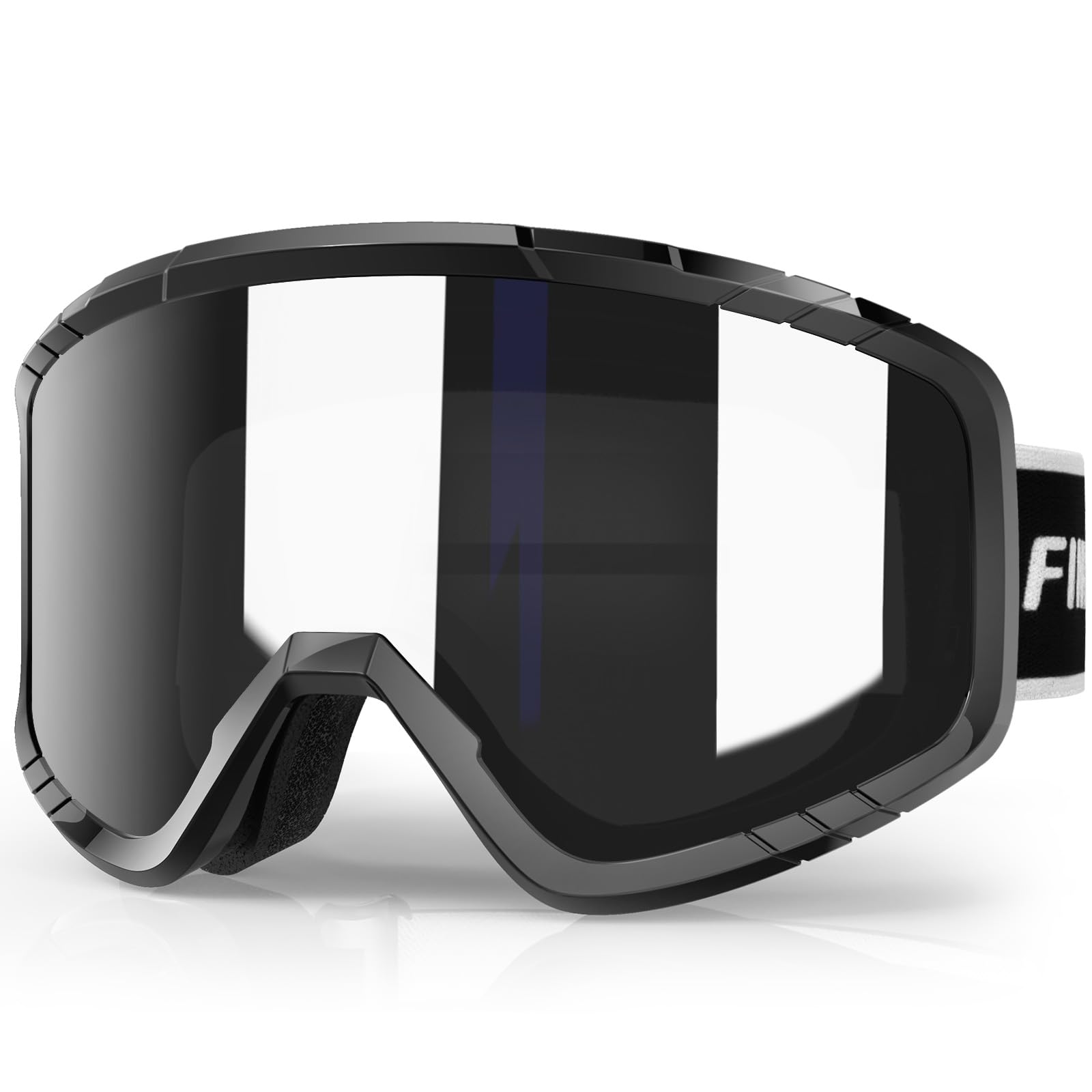 Findway Maschera da Sci, Occhiali da Sci per Bambini maschi, bambini femmine, bambini OTG Maschere Sci, 100% Anti-UV Maschera Sci, Anti Nebbia, Adatto a Snowboard