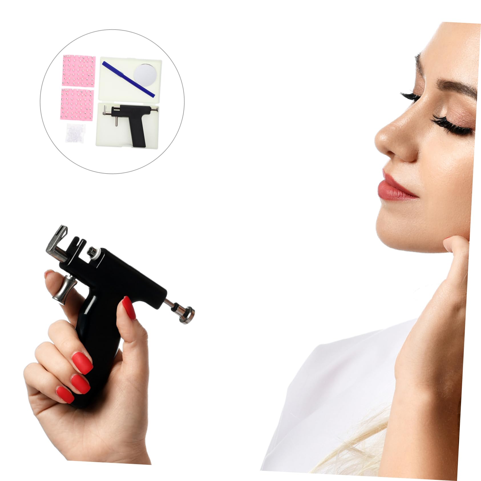 FOMIYES Complete Ear and Tool Kit Navel Set Stainless Steel Sturdy and User-friendly