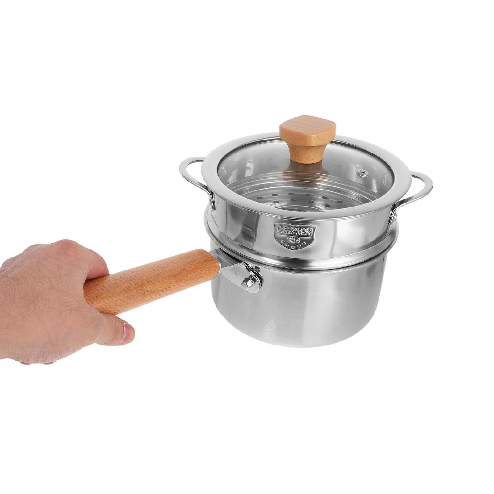 Olla para Calentar Leche de Acero Inoxidable Pequeña para Sopa