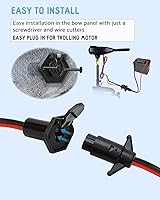 Vista 8 de Trolling Motor Plug,Trolling Motor Plug and Receptacle 12v for Minn Kota,Waterproof Trolling Motor Quick Connect,Heavy-Duty Male and Female Trolling