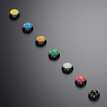 Waterproof Momentary Push Button Switch 12MM Normal Open(NO) Mini Micro Switch ON-Off 125V 3A 14PCS(7 Colors)