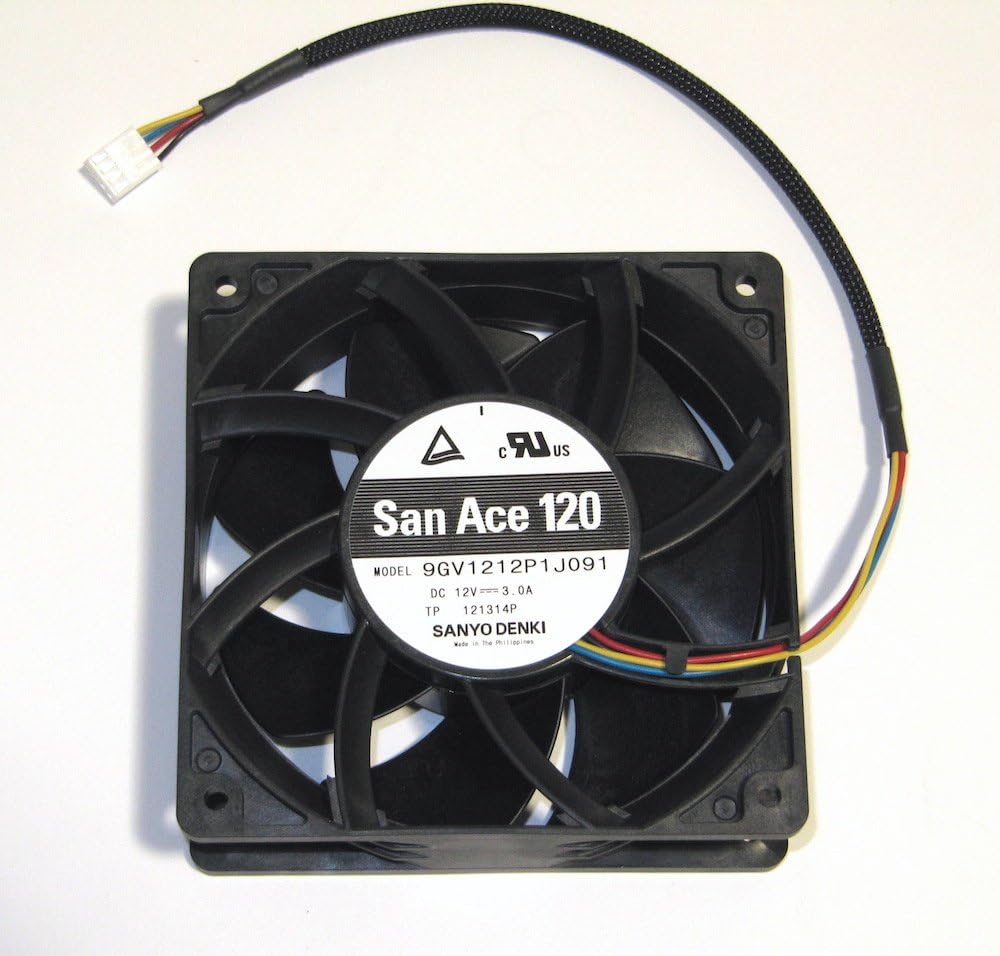 Sanyo Denki SAN Ace 120 3.0 Amp 12 Volt 120mm PWM Fan 224 CFM