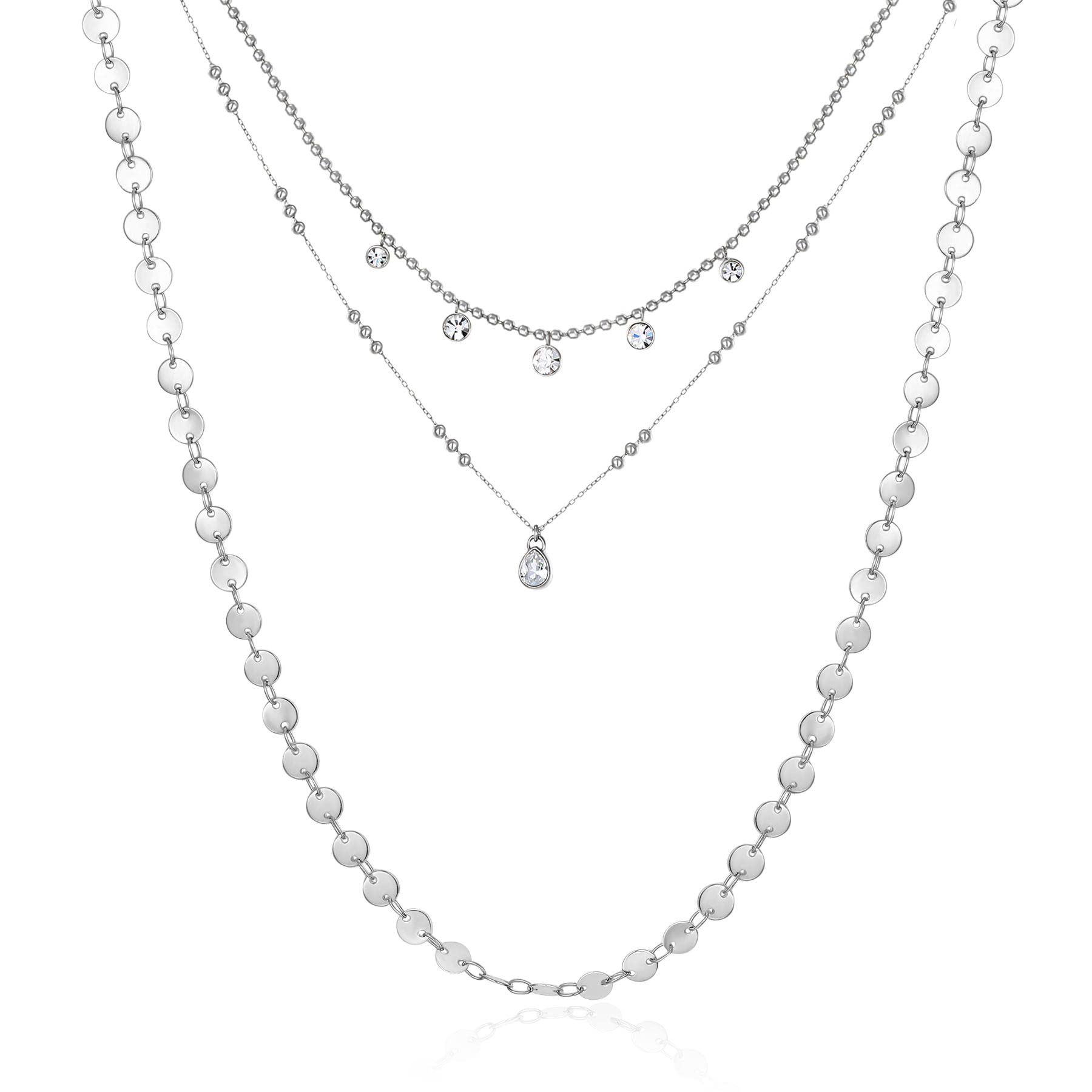 Brosway Collana Donna in Acciaio e Cristalli | Collezione Symphonia - BYM109