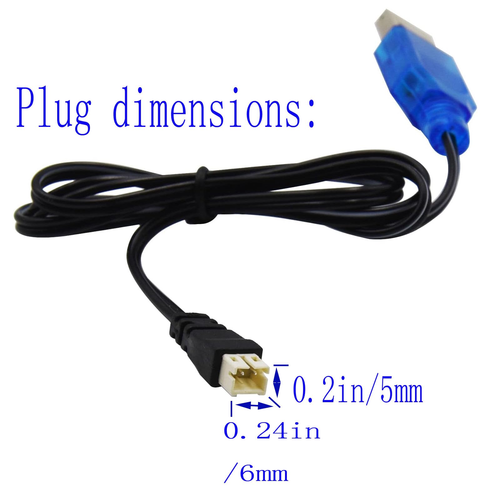 Amazon.co.jp: Blomiky 1S Lipo 3.7V-3.8V 0.5A USB充電ケーブル PH2.0