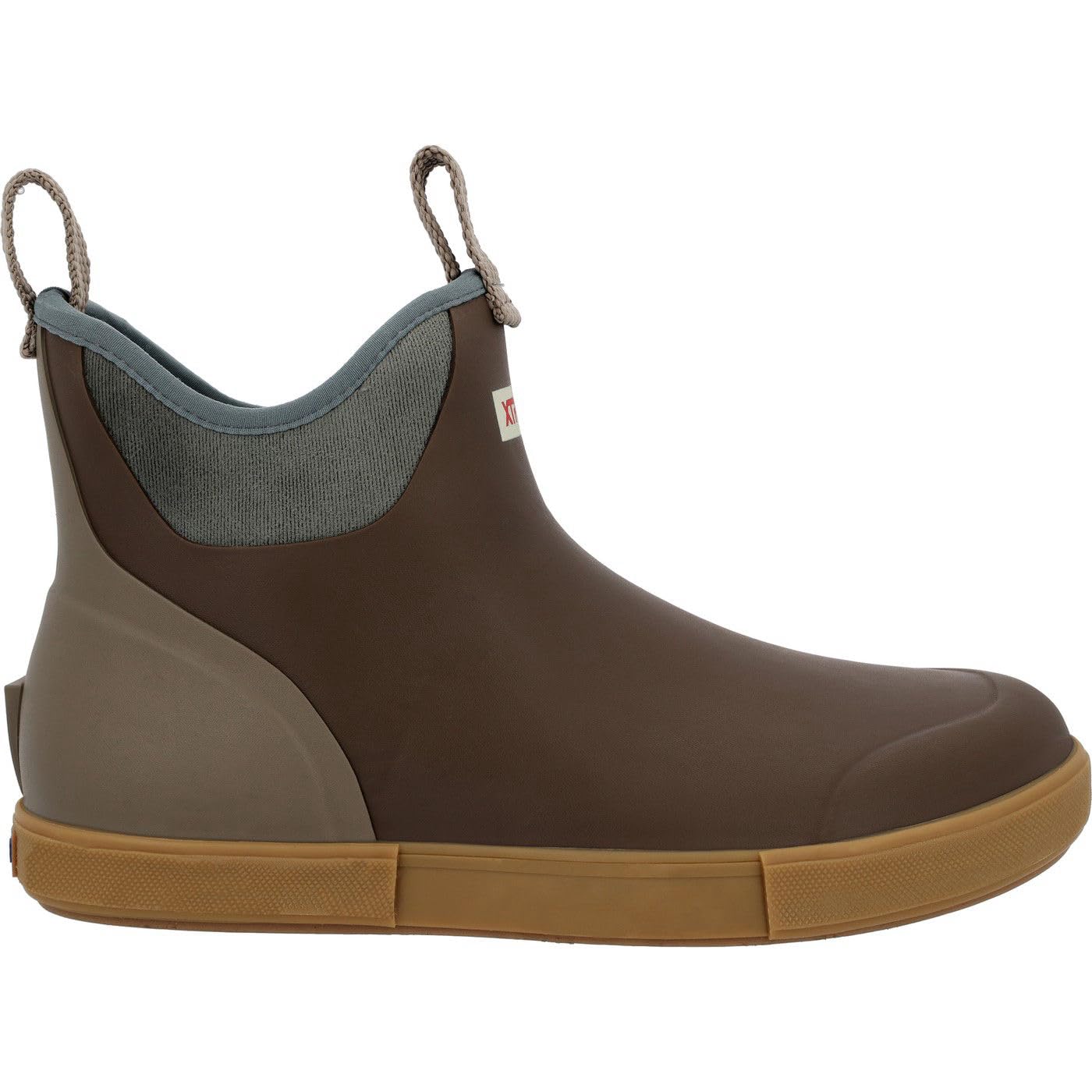 XTRATUF Men's Vintage Ankle Deck Boot, Brown, Size 11(M)