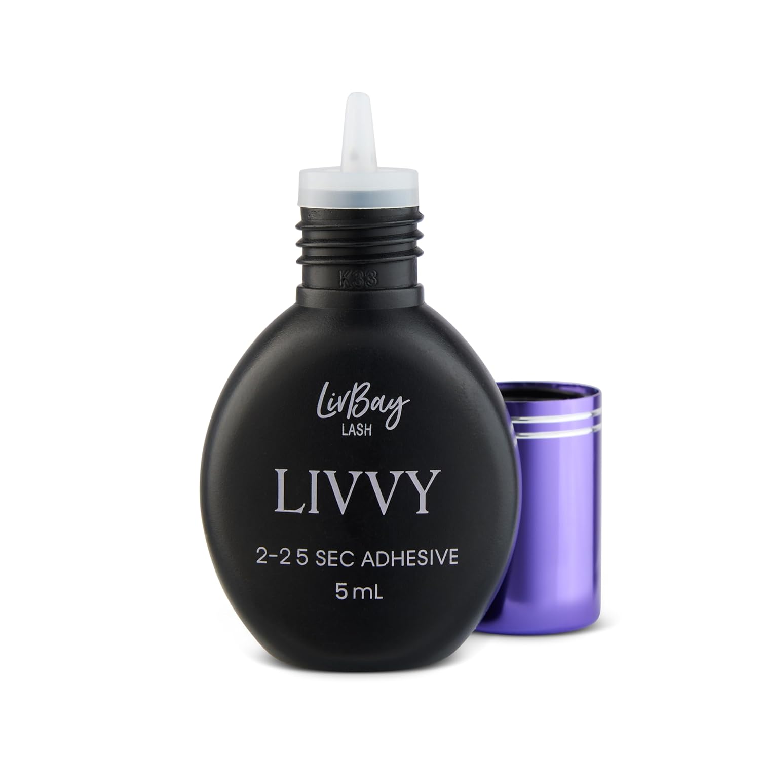 LivBay Supplies Livvy Lash Adhesive, Black, 5 mL, Professional Use - Beginner Lash Adhesive