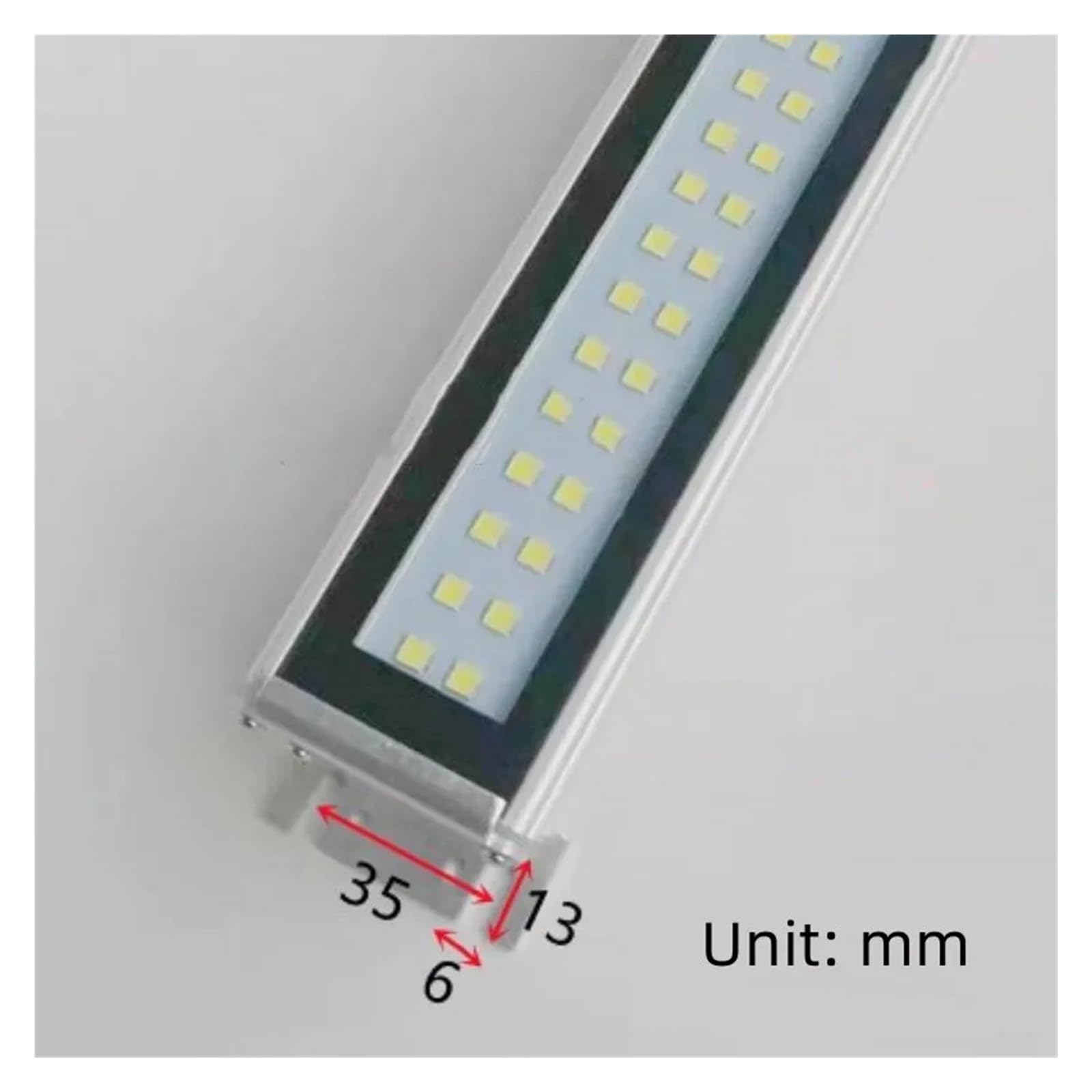 Lampa warsztatowa LED Wodoodporna metalowa obudowa Ze stopu aluminium Wyposażenie tokarki CNC Oświetlenie IP66 11W-21W Do obrabiarek(21W 620mm,110-230V)