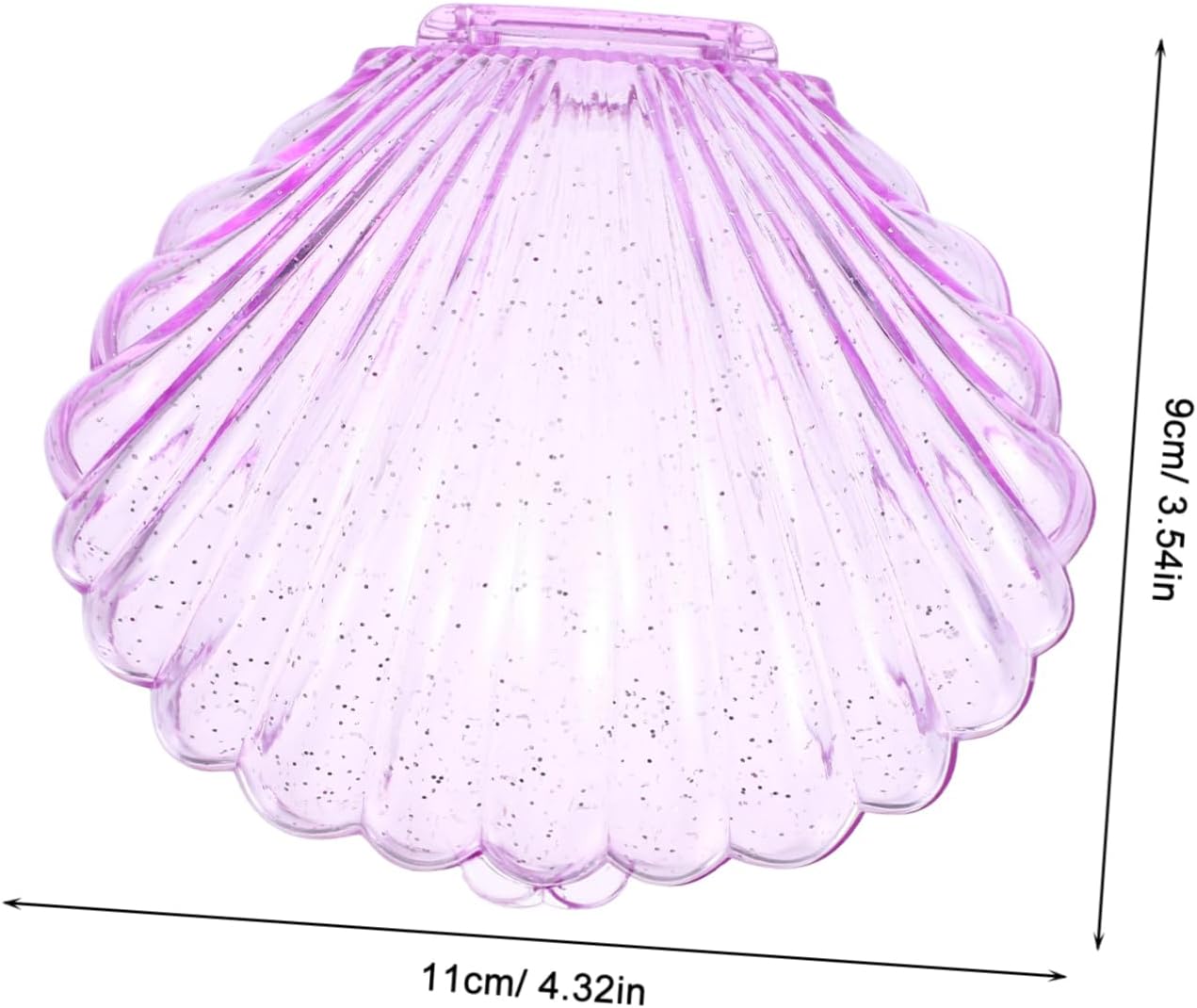 Cabilock 5pcs Sea Shell Shape Plastic Candy Holder Jewelry Box Set