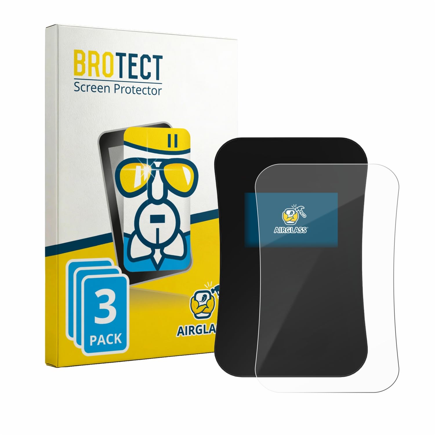 BROTECT Protector Pantalla Cristal para DaheimLaden Touch Pro Protector Vidrio (3 Unidades) - [Dureza 9H, Anti-Arañazos]