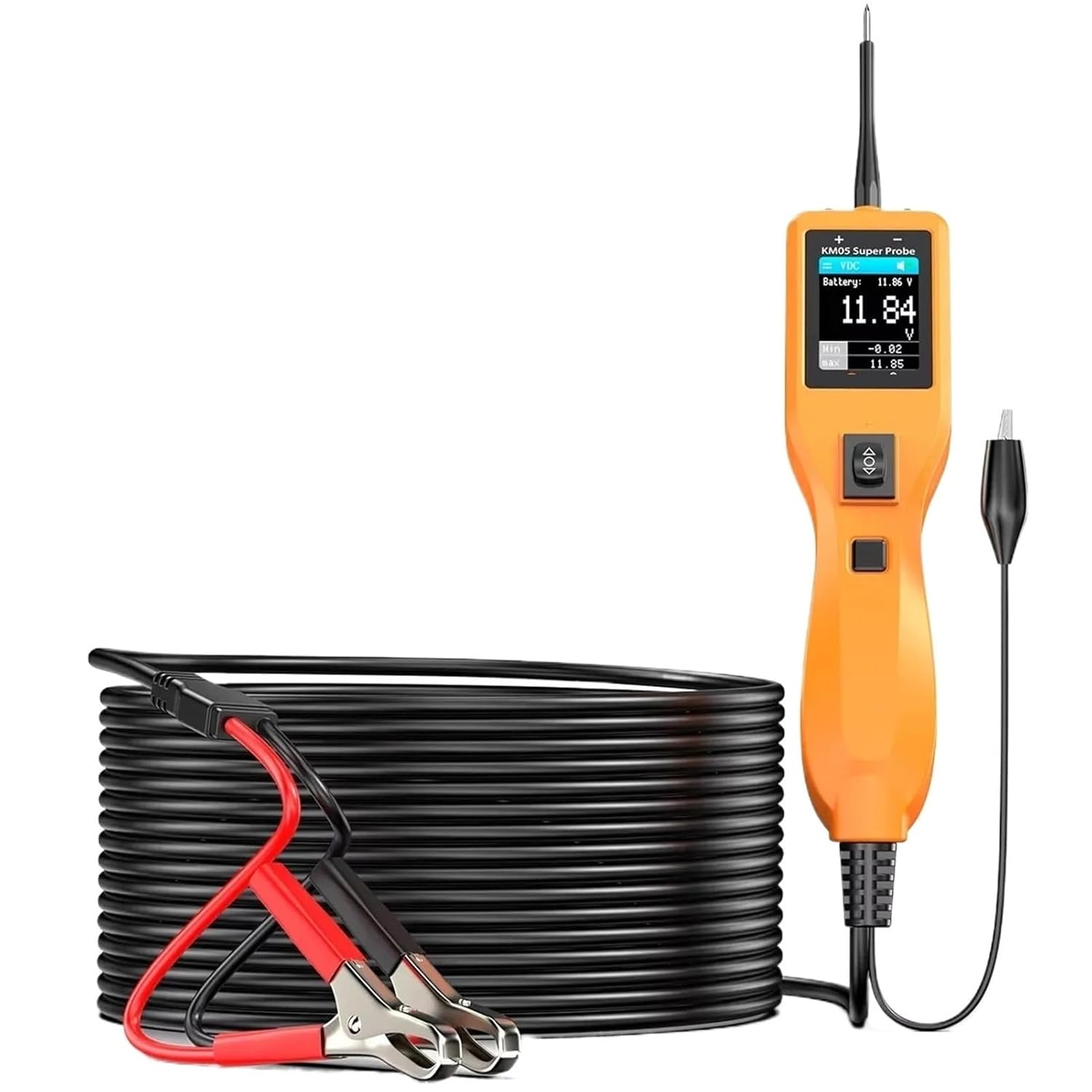 Battery Tester. KM05 12/24V Car Circuit Tester Digital AC/DC Voltage Power Circuit Probe Kit Battery Tester Electrical Diagnostic Tool