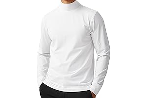 Premium Long Sleeve Turtleneck for Men: Mens Mock Neck Long Sleeve Sweater