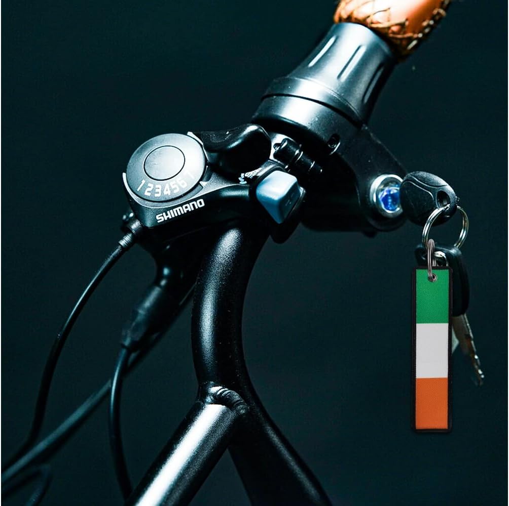 JAVD Ireland Flag Keychain Tag with Key Ring- Keys, Cars, Motorcycles, Backpacks, Luggage and Gifts - EDC (3 Pack) - Image 4