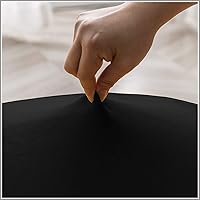 Vista 4 de Fundas de terciopelo para sillas de comedor XL de felpa, fundas elásticas para sillas altas, fundas protectoras de elastano con banda elástica