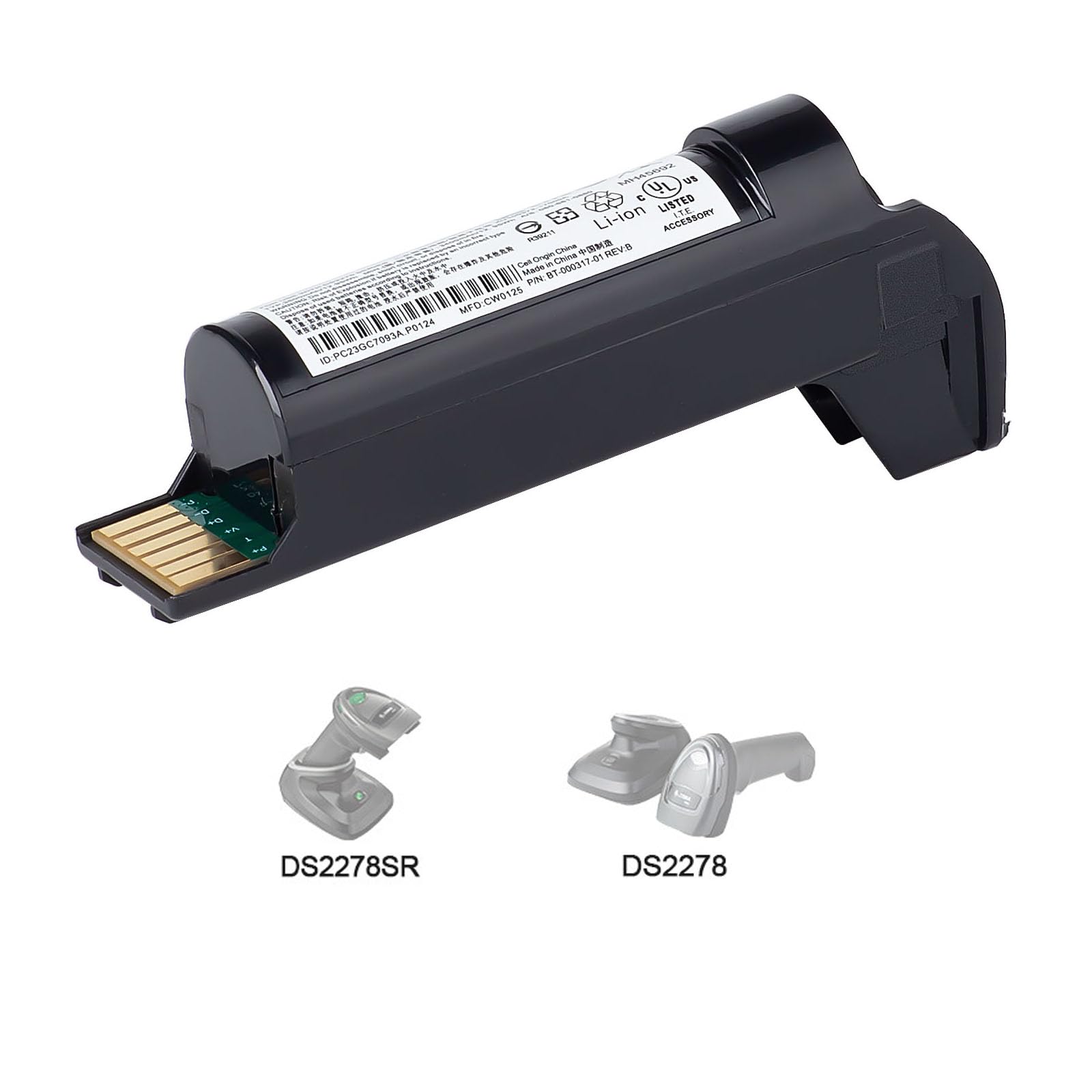 Batteria per Zebra DS2278 DS2208 DS22 CR2278 Handheld Barcode Scanner BTRY-DS22EAB0E-00 BT-000317-01 3.7V 3500mAh Li-ion