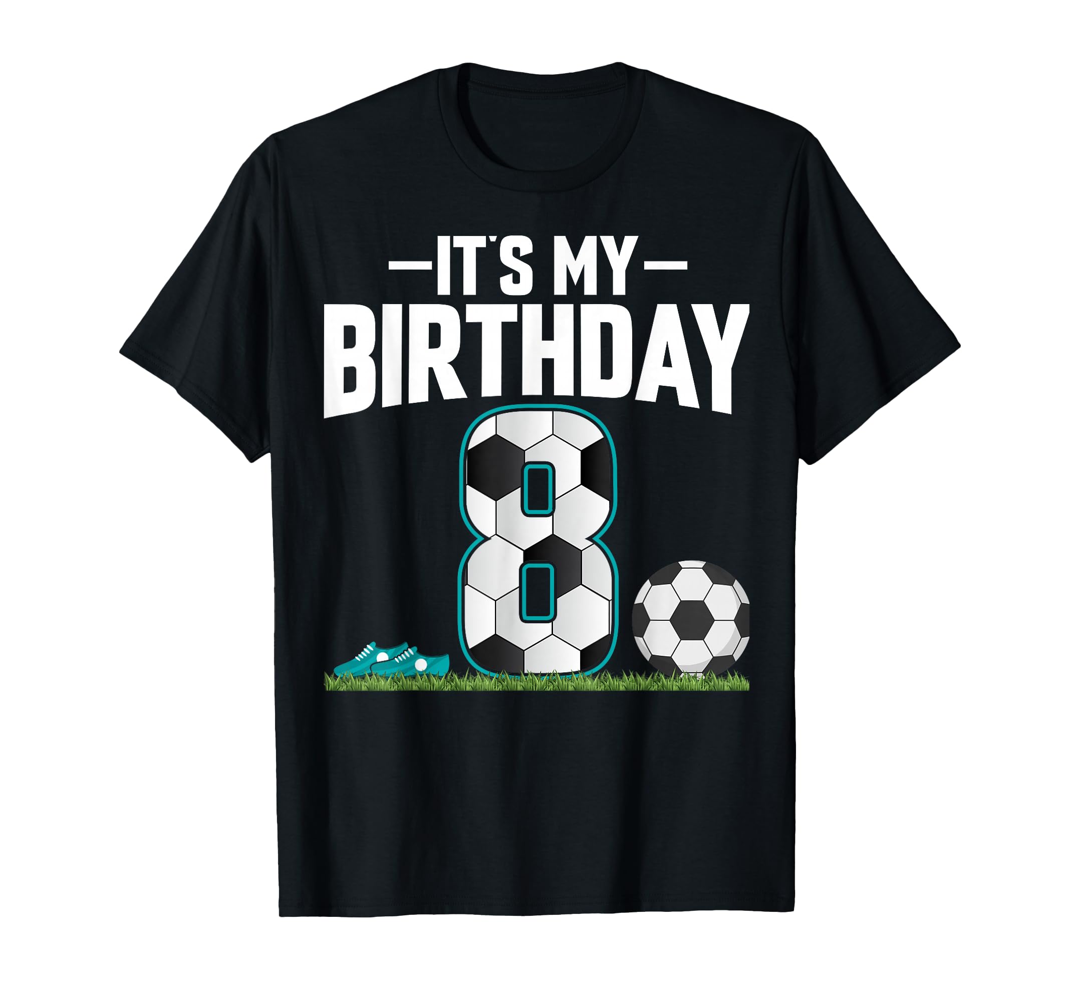 It's My 8th Birthday Soccer Lover 8 Years Old Kids T-Shirt