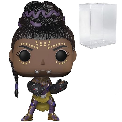 Pop Marvel: Black Panther - Shuri Funko Pop! Vinyl Figure (Bundled With Compatible Pop Box Protector Case) Multicolor 3.75 Inches