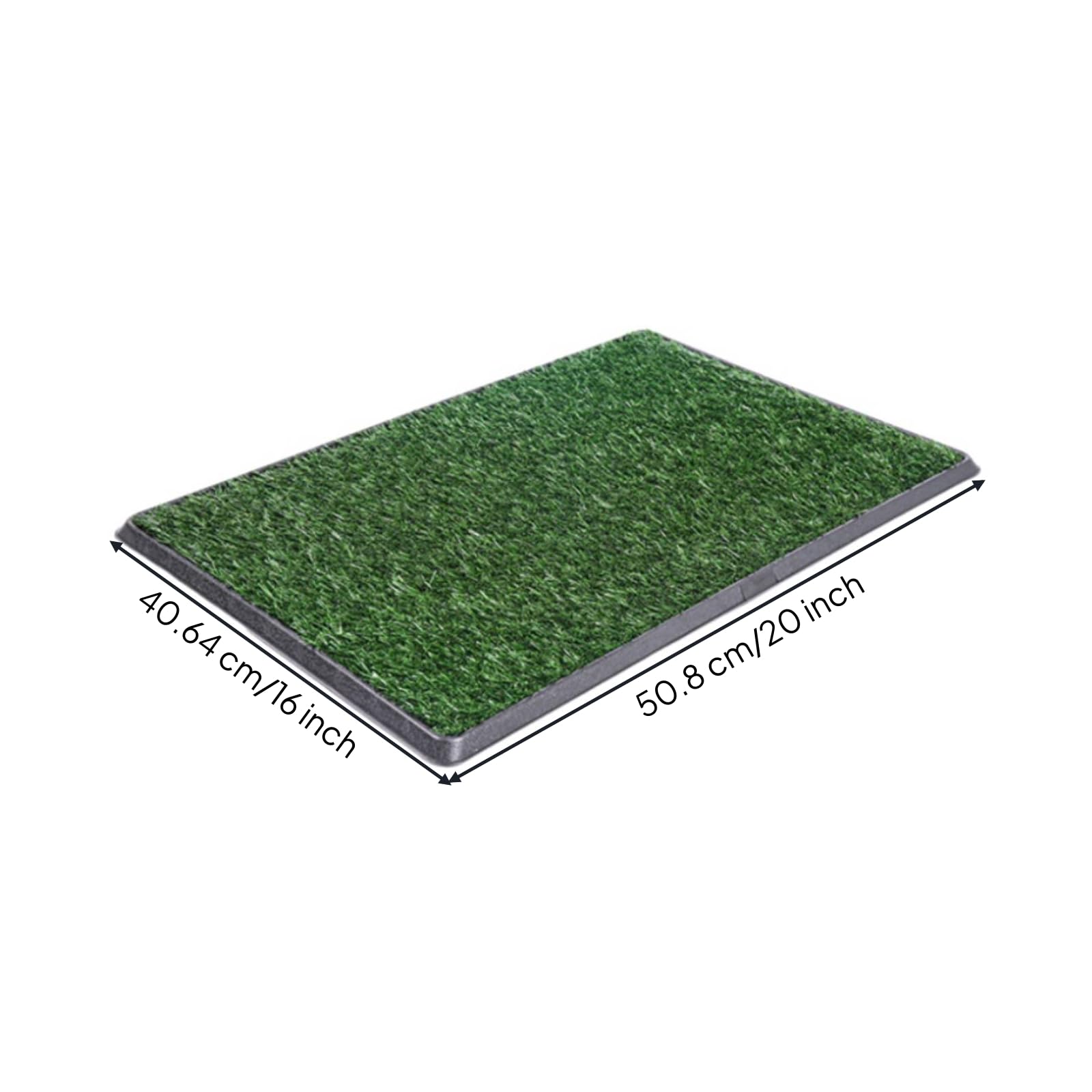Tapis Propreté avec Gazon Synthétique, 16x20 Pouces, Style to 1 | Lavable, Drainant, Litière, pour Appartement, Chiots