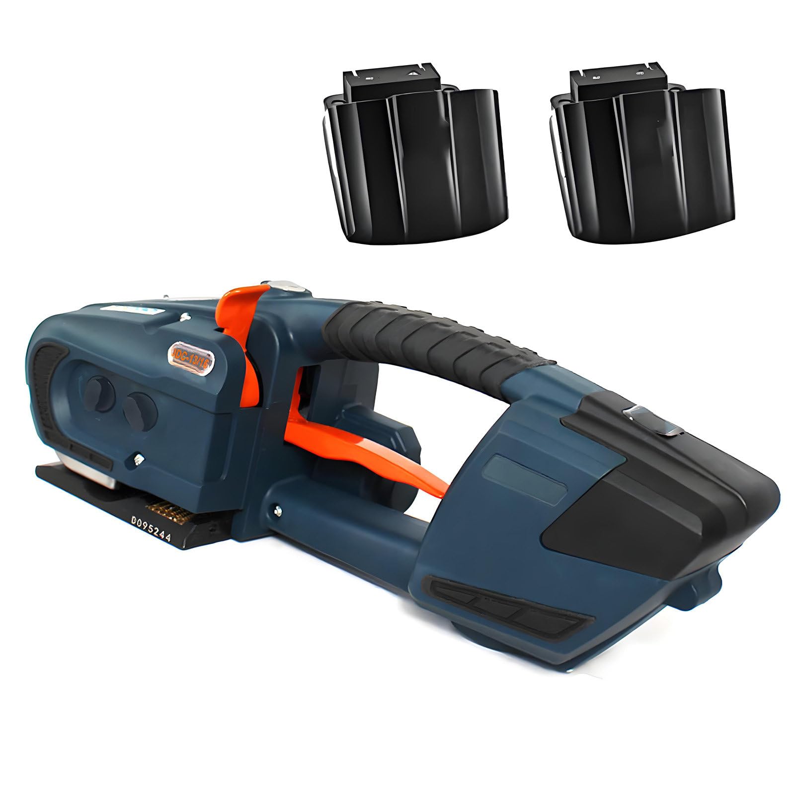 GUTYGIO Hand Held Strapping Tools,Portable Electric Strapping Tool, PP PET Strapping Machine Plastic Belt Battery Strap, w/4000mAh Battery, Width 13-16Mm Jdc16 1*battery