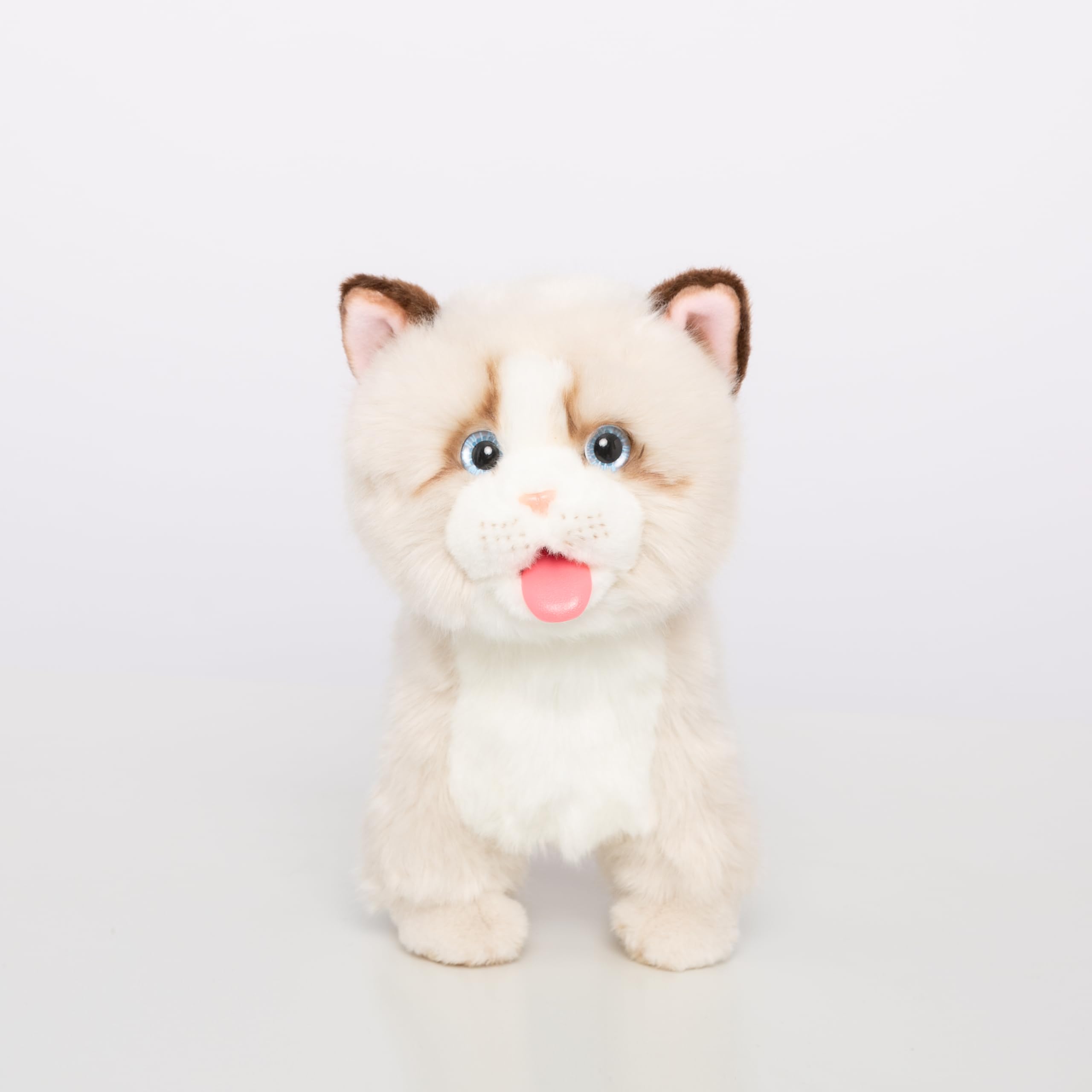 CU-MATE Electronic Interactive Ragdoll Cat - Realistic Handmade Toy with Walking, Barking, Wagging Tail & Talking - Robotic Pet Toy for Kids โ image 1