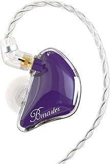 BASN Bmaster Triple Drivers in Ear Monitor Headphone with Two Detachable Cables Fit in Ear Suitable for Audio Engineer, Musician (Purple)