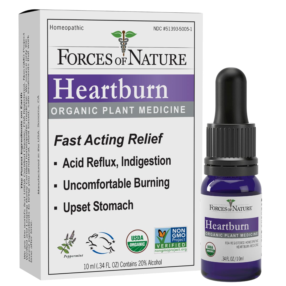 Forces Of Nature Heartburn, 10 ml