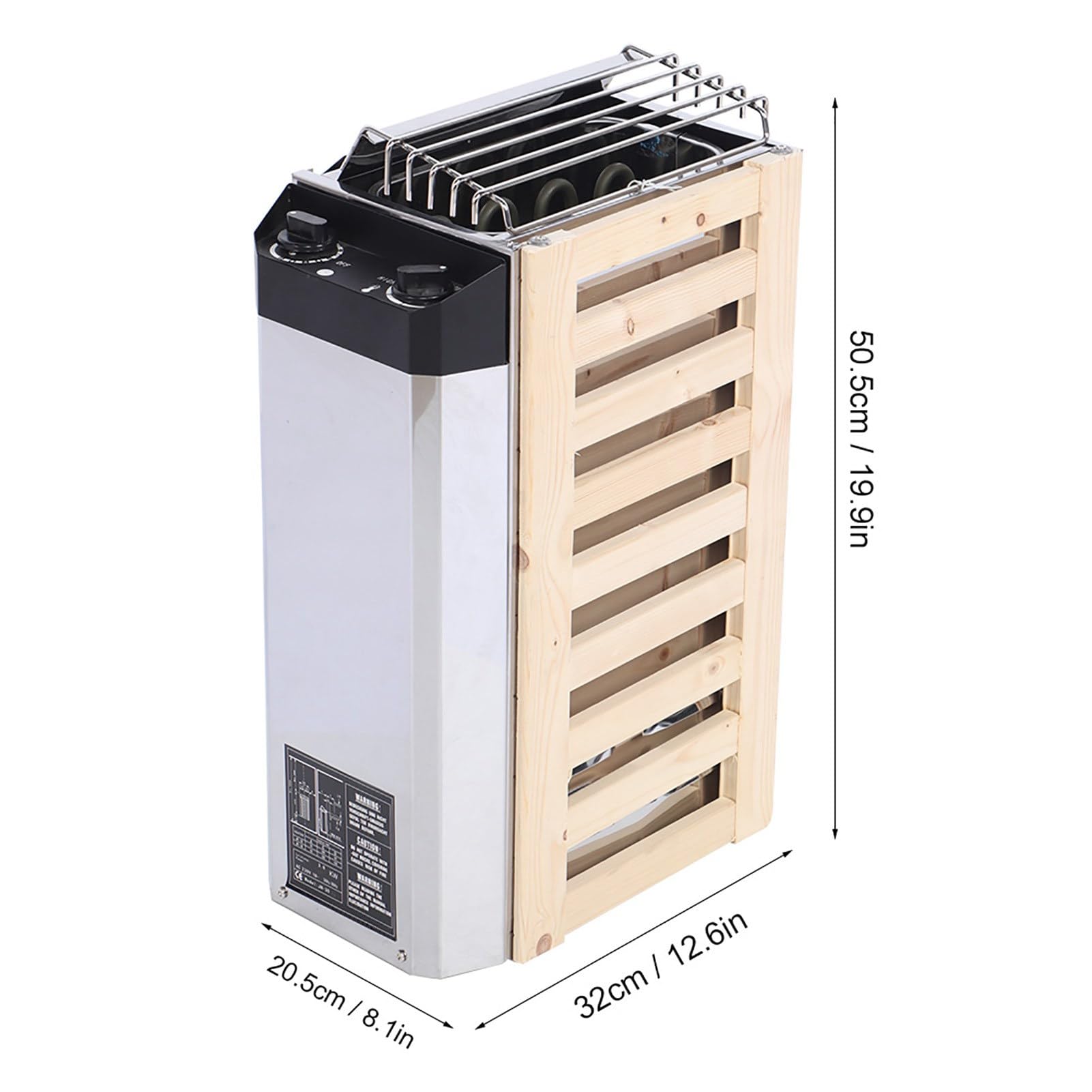 Estufa de Sauna de Acero Inoxidable de 3KW, Calentador Eléctrico para Hotel