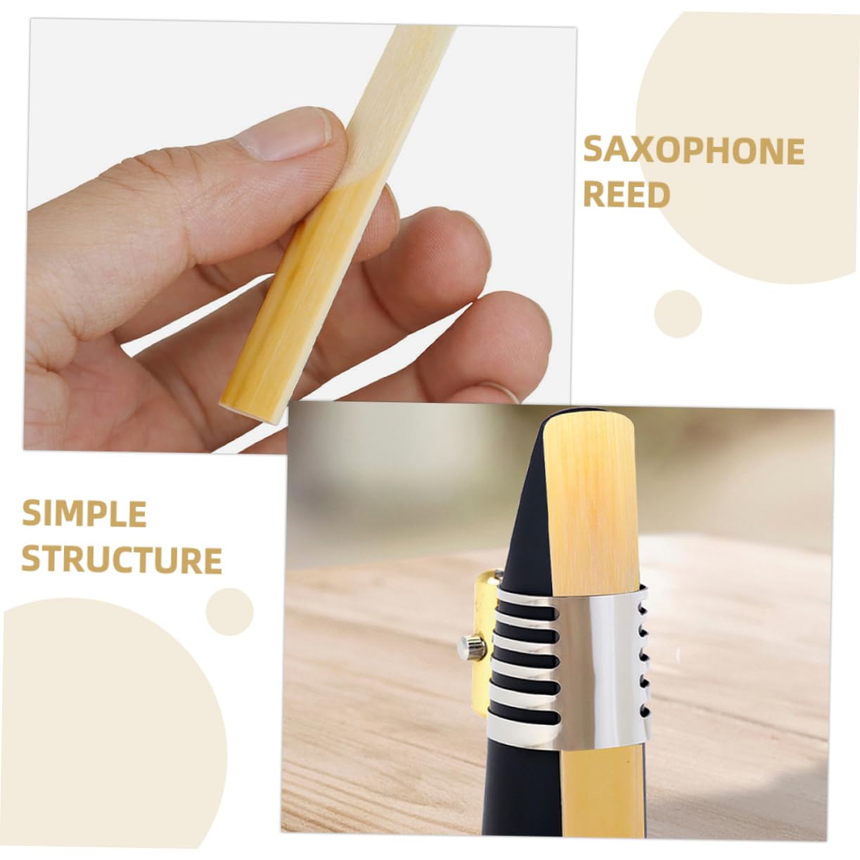 Anches De Saxophone Alto Lade - Lot De 10 - Force 2.5 - En Bambou - Pour Saxophone Alto Bb - Qualité Sonore Optimale