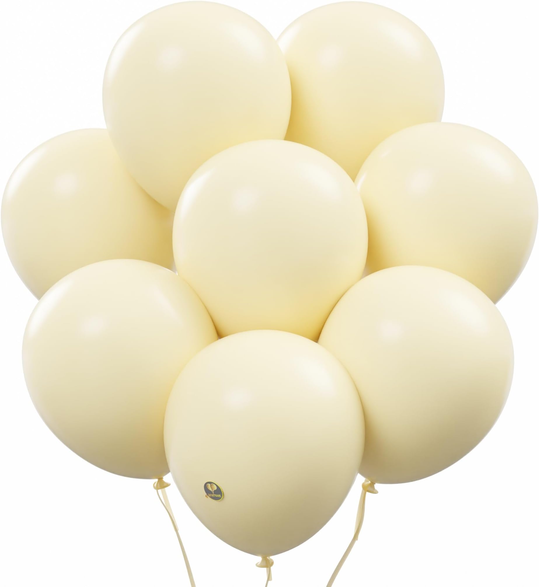 AFTERLOON® Biodegradable Balloons 24 pcs Ivory Cream 12 Inch, Matte Color Thickened Extra Strong Latex Helium Float, Multicolor Colorful Bulk Color ballon baloon Globos Para Decoration De Fiestas Kids