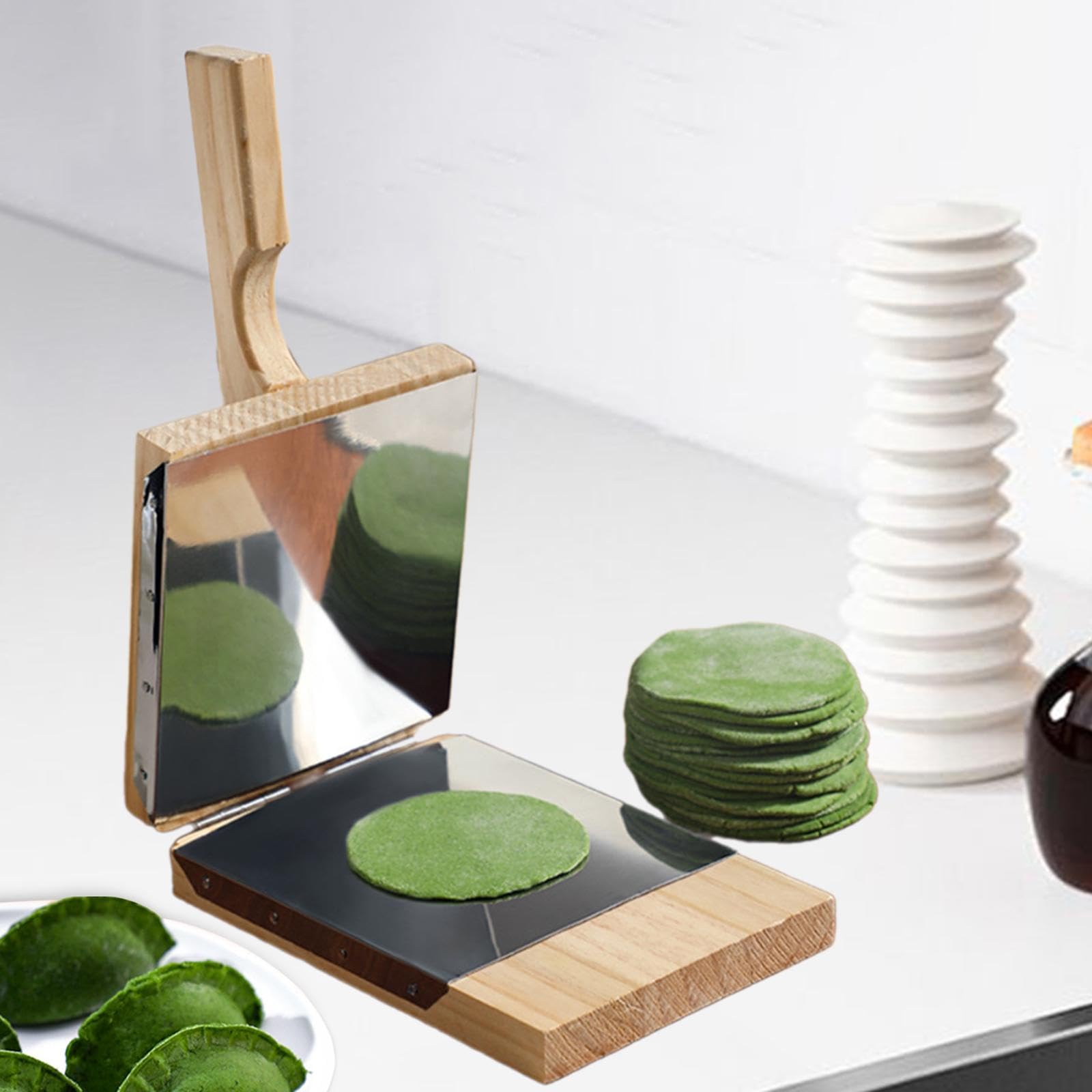 Pressa per Tortilla in Legno, Strumento, Pressa Manuale per Sfoglie per Ravioli E Pancake