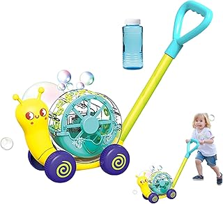 Kids Bubble Maker Machine - Electric Bubble Bower for Kids | Snail Shape Gardening Push Toys, Bubble Blower Maker for Kids Birthday Gifts, Outdoor Toys, Babies Activity Walker Ondian