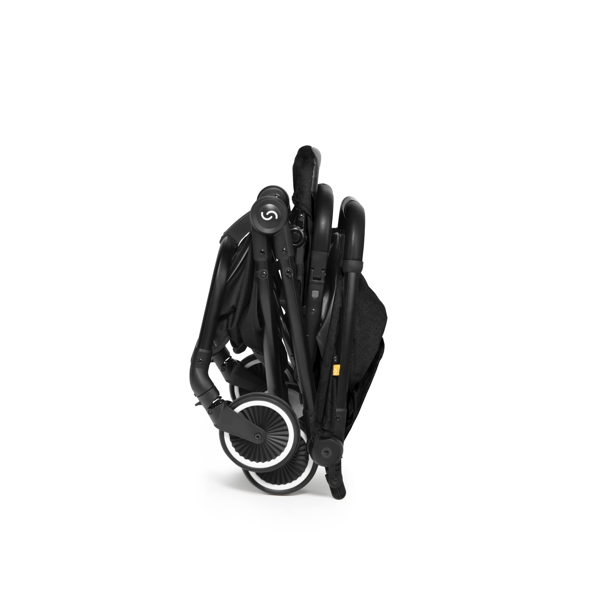 skiddoü poussette hamac pour enfant Espoo poussette pliable poussette canne pour enfant, structure légère en aluminium pliable d’une seule main, petite poussette de voyage, compacte, Noir