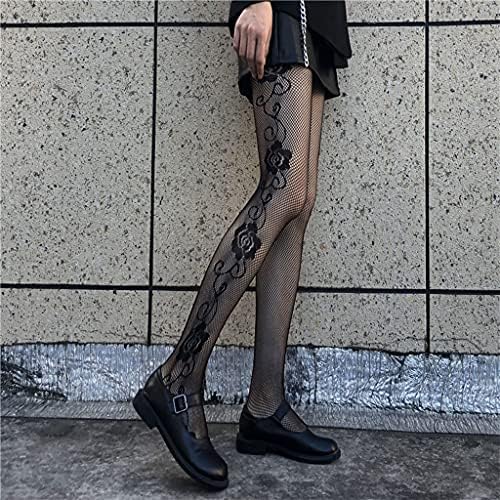 Collant traspiranti da donna, in nylon, 3D, con motivo a rilievo