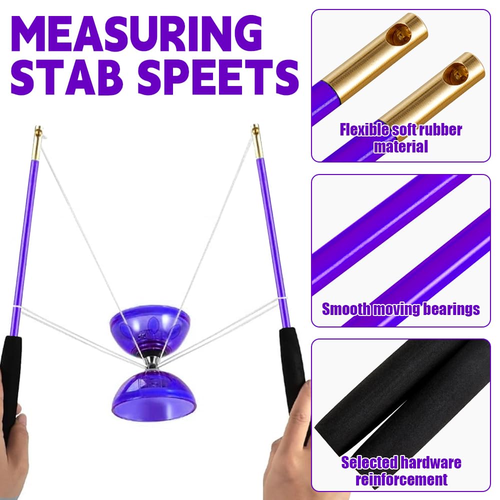 LED Diabolo Mit Kugellager, Diabolo Leuchtend Im Dunkeln, DiaboloMit Kugellager Kinder, LichtDiabolo, Diabolos Freizeitsport Jonglier-Set, Freilauf Zirkus Spielzeug Für Kinder & Erwachsene