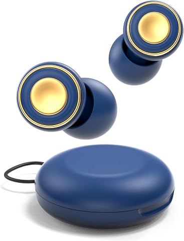 Reusable Silicone Earplugs for Focus, Travel & Work, Up to 33dB Noise Reduction,