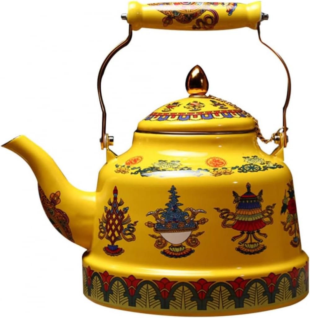 Théière induction émaillée grand modèle 4.2L au design traditionnel