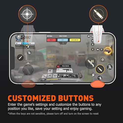Miniatura 5 de BIGBIG WON Mobile Gaming Triggers, Mobile Game Controllers Plug and Play for iOS and Android Phone 4.7-6.5 inches Game Trigger for PUBGFortniteCOD