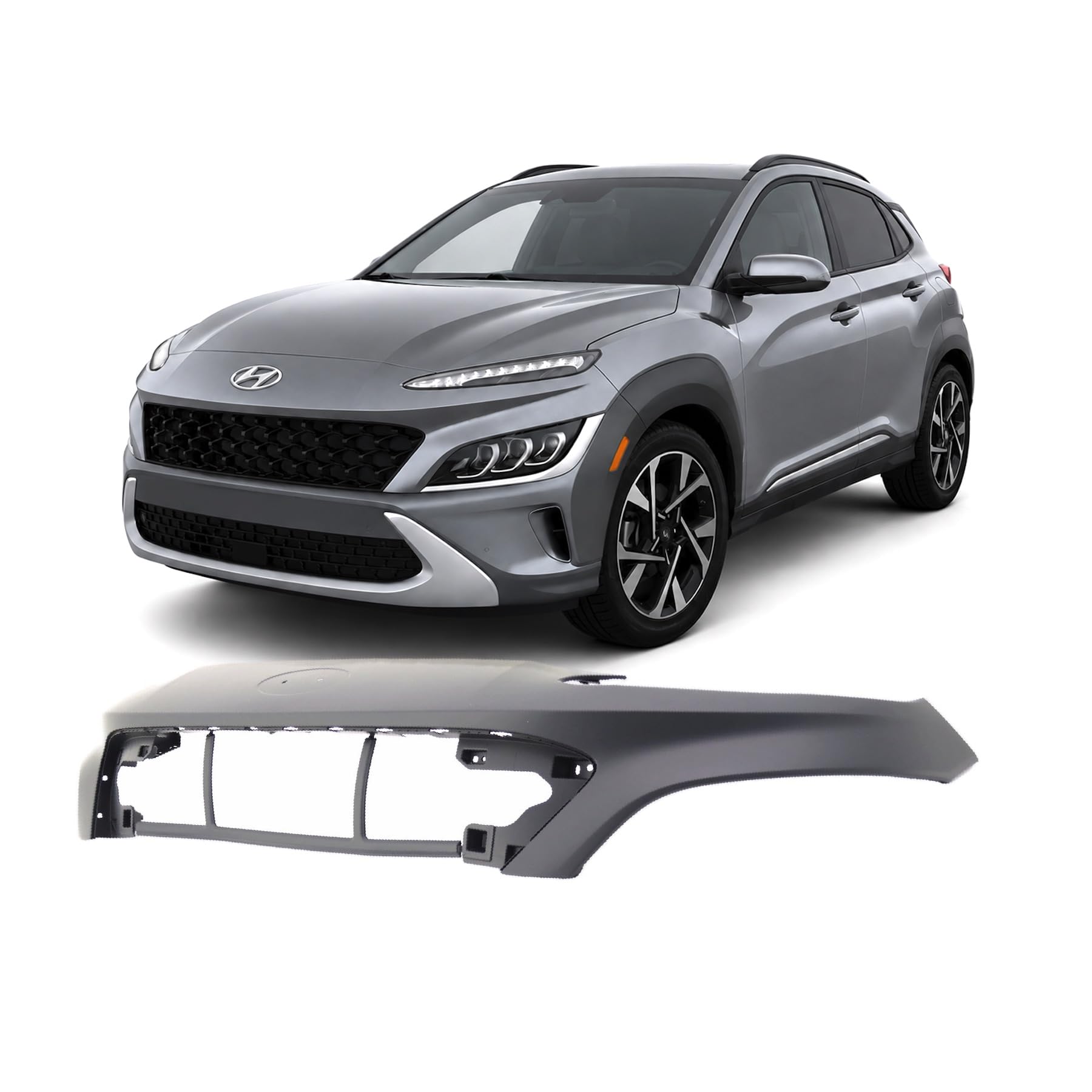 FitParts Compatible with Hyundai Kona 2022–2023 Front Bumper Cover