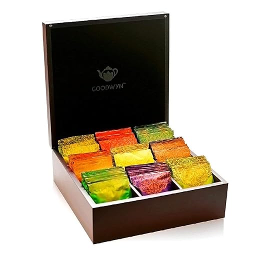 Tea Alluring Chest 90 Tea Bags- A Royal Exotic Wooden Tea Box - Best Diwali Gift