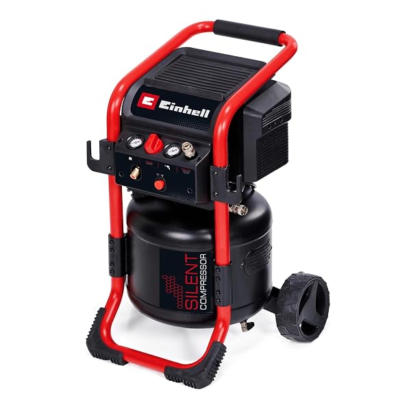 Einhell TE-AC 240/24 Silent (1500 W, 24 L, 10 bar, oelfrei, leise) Kompressor