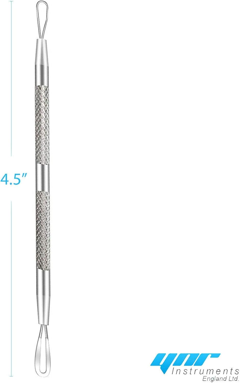 YNR® Professionele mee-eters Whiteheads Comedone Remover Extractor Facial Tool Plat en Rond Bedraad Eindigt Chirurgisch Roestvrij Staal