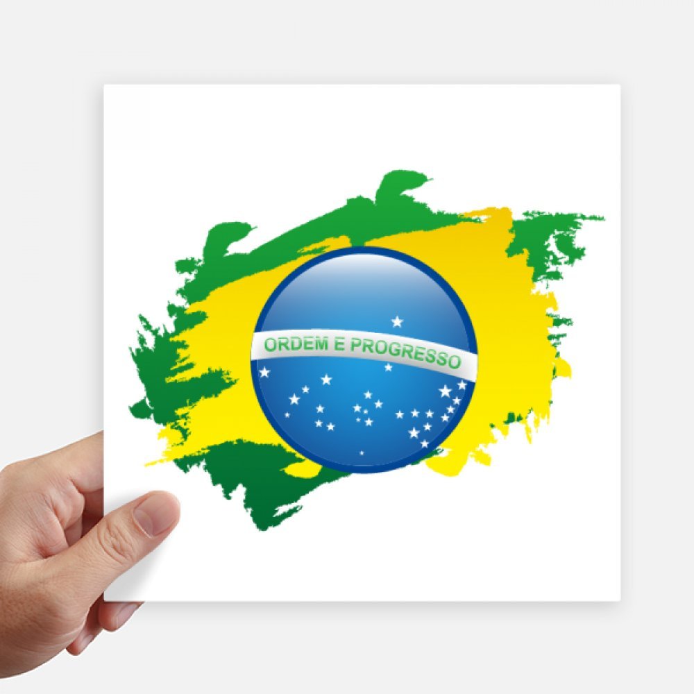 Autocollant drapeau Brésil autocollant mural et sticker moto