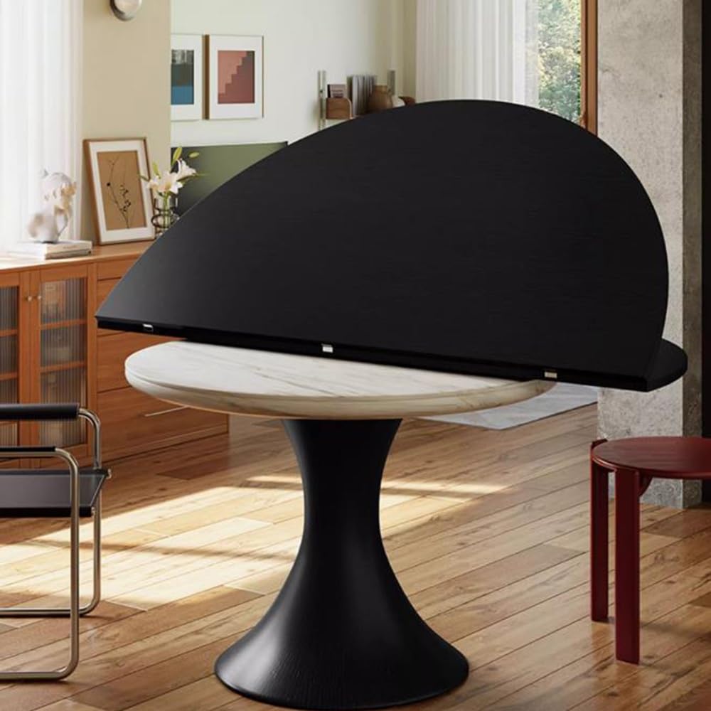 Plateau De Table Rond Noir Plateau Table Salle À Manger Sans Pieds Bureau