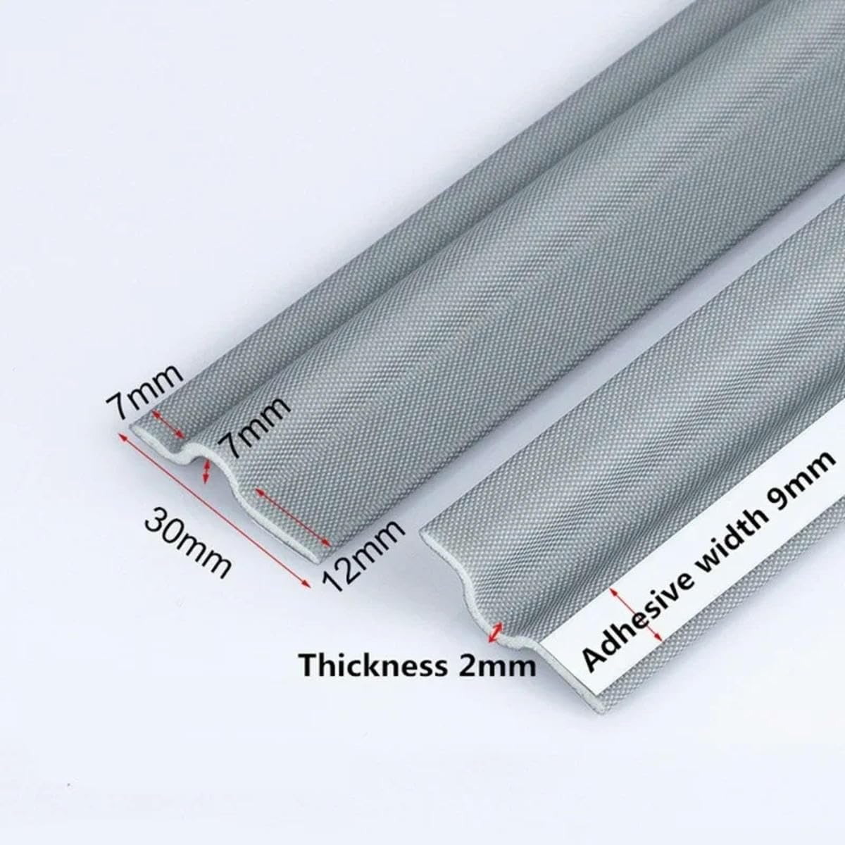 Striscia sigillante insonorizzante per finestre, autoadesiva, in schiuma acustica, per porte scorrevoli, finestre, striscia sigillante per finestre, nastro adesivo per spogliarello, bianco, 20 m