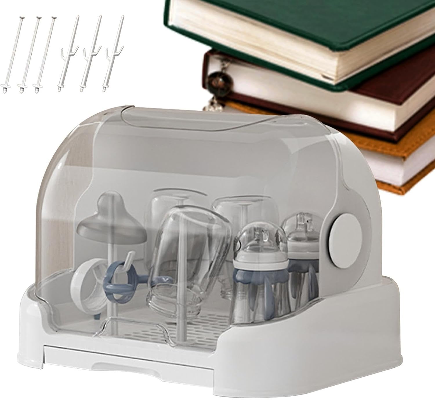 Infant Bottle Storage Dryer Dust-Proof Space Saving Reusable