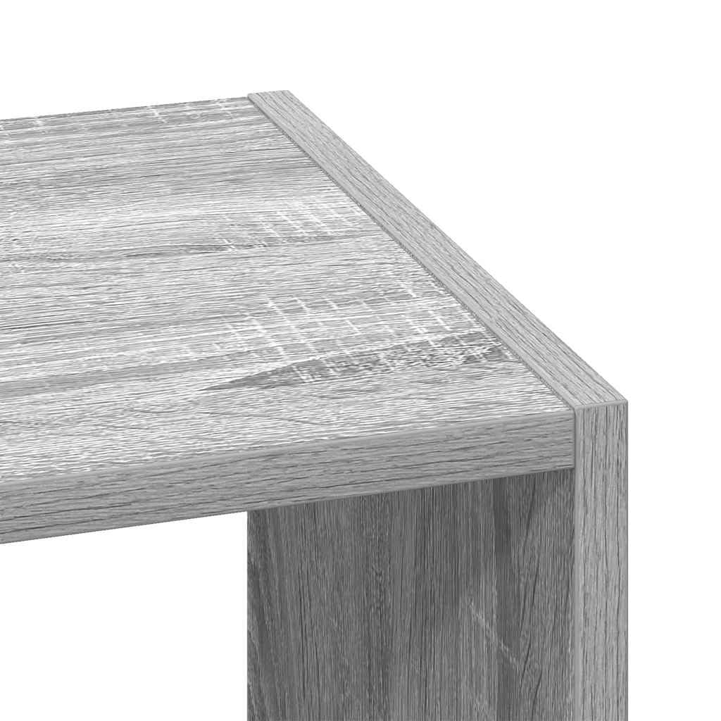 Libreria Impilabile Grigio Sonoma 30x30x80 cm Truciolato | Mobiletto verticale salvaspazio a piu ripiani per soggiorno studio e corridoio con capacita di carico fino a 60 kg.