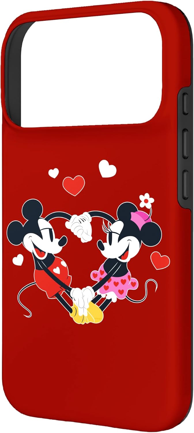 Disney Mickey and Minnie Hearts Valentine’s Day Red Case for iPhone 17 Pro