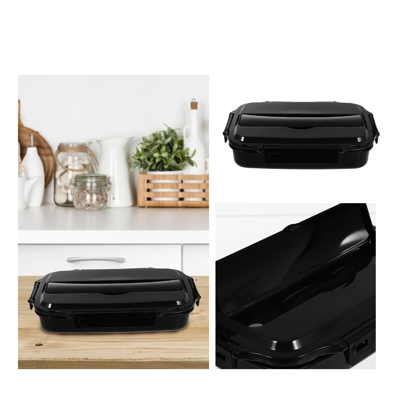 LABRIMP 1pieza Fiambrera De Acero Inoxidable Dividida Caja De Almuerzo Hermética Cubiertos Para Comidas El Trabajo y Uso Diario