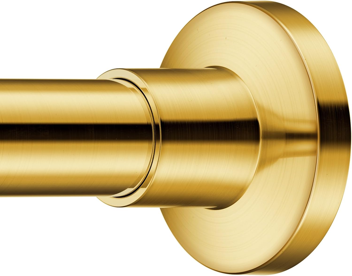 SUBICOO Shower Curtain Rod 43-73 Inches Warm Gold, Never Rust and Non-Fall Down Spring Tension Rod, 304 Stainless Steel