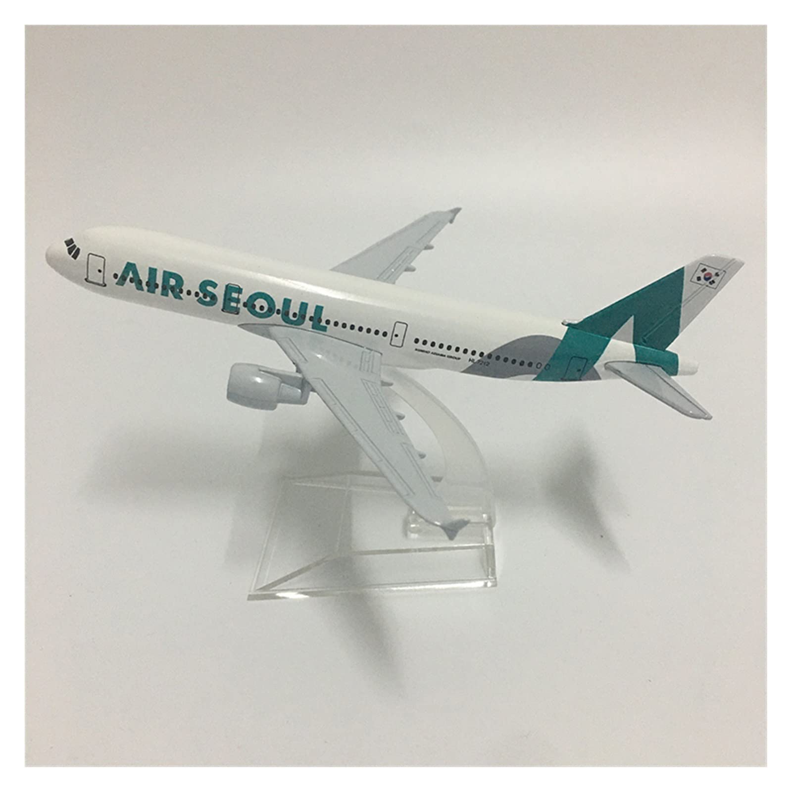 16 cm per Il Modello di Aereo Coreano Air Seoul Airbus A380 1.400 Kit di Gioco per Hobby (E)
