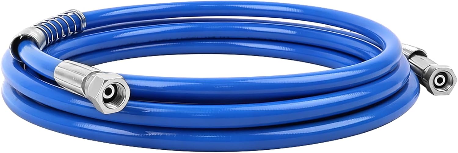 Airless Paint Sprayer Hose 1/4" x 15 ft, Replace for 223756 - Flexible Fiber Tube High Pressure Universal Paint Sprayer